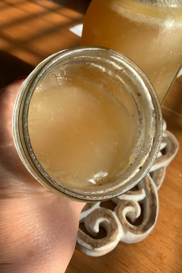Close up of bone broth collagen 