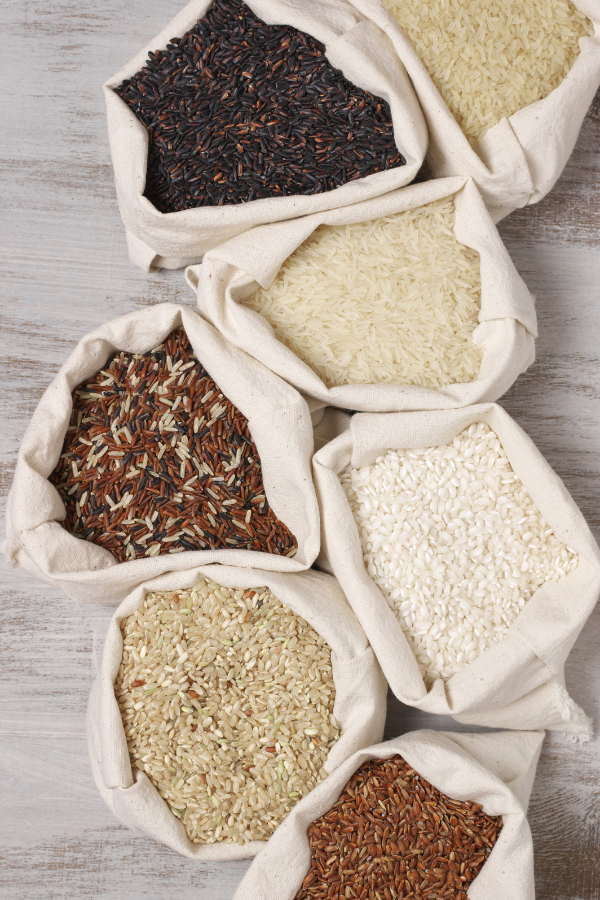 photo of bags of rice