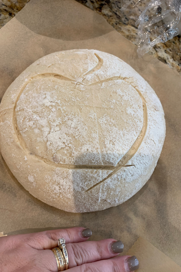 unbaked sourdough bread