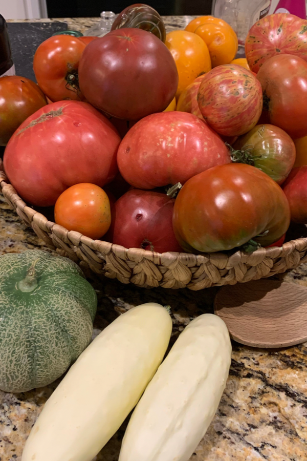 Basket of a summer harvest 
